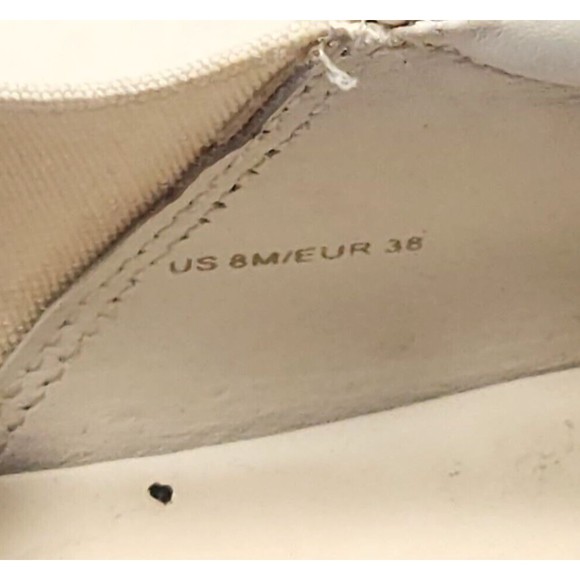 Vince Women's Sz 8M EUR 38 White Warren Slip On Platform Sneakers Loafers - Picture 12 of 14